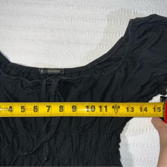 Womens Y2K Babydoll Fairy Grunge Dress M Milkmaid Whimsigoth Cottage Cotton - Picture 5 of 6